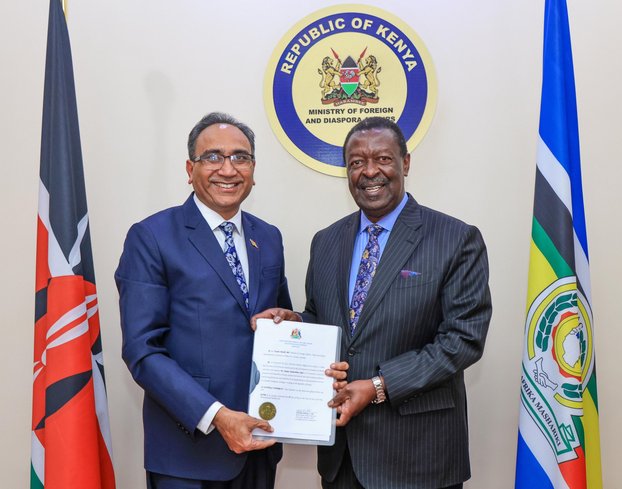 Kenya, Grenada Deepen Ties as Grenada Appoints Honorary Consul in Nairobi
