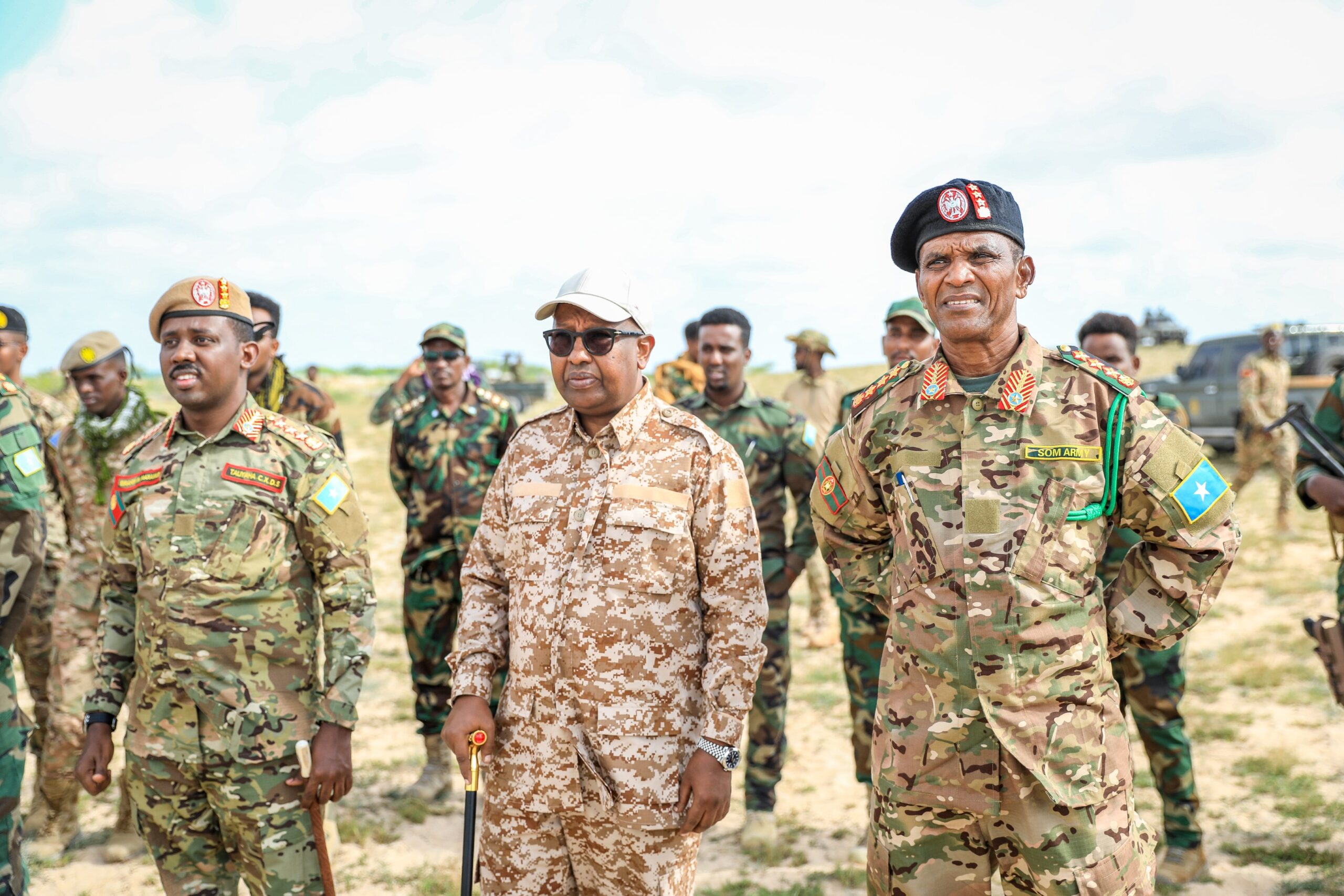Defence Minister, SNA Commander Visit Frontline Troops in Ceeldheer, Reaffirm Commitment to Defeat Terrorism